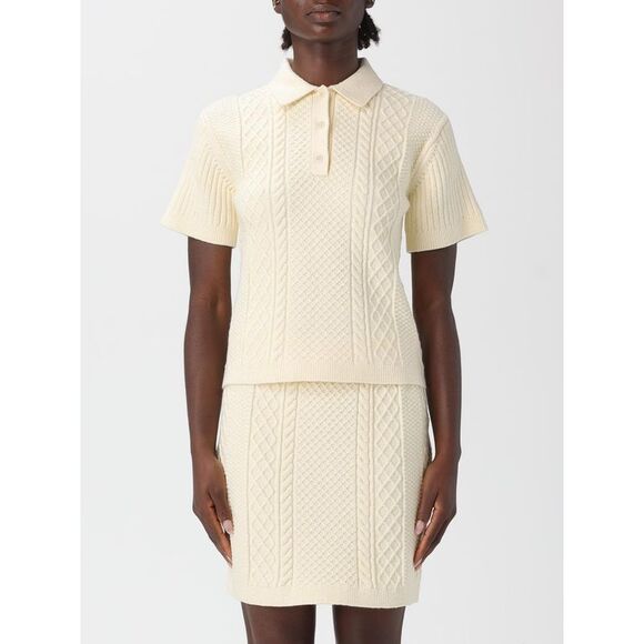 Jw Anderson Polo Shirt Woman Ecru